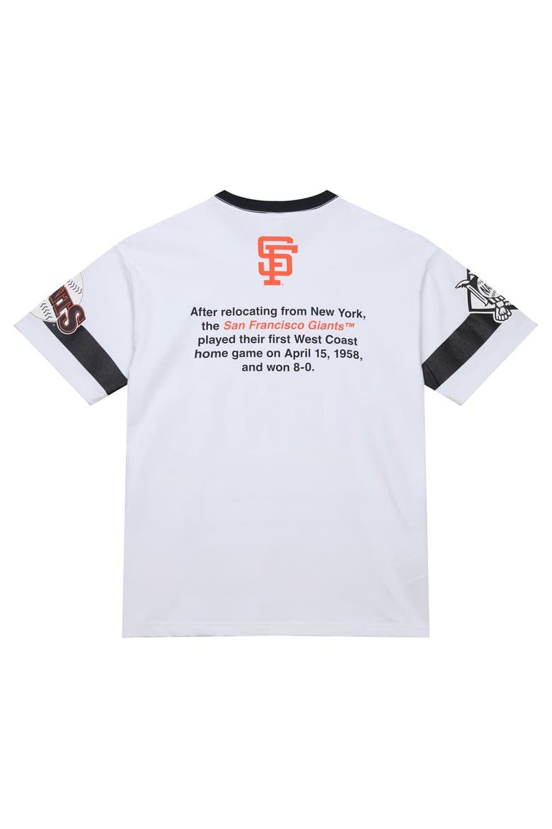 Men's Mitchell & Ness White San Francisco Giants Cooperstown Collection Team Origins Premium T-Shirt, Alternate, color, White