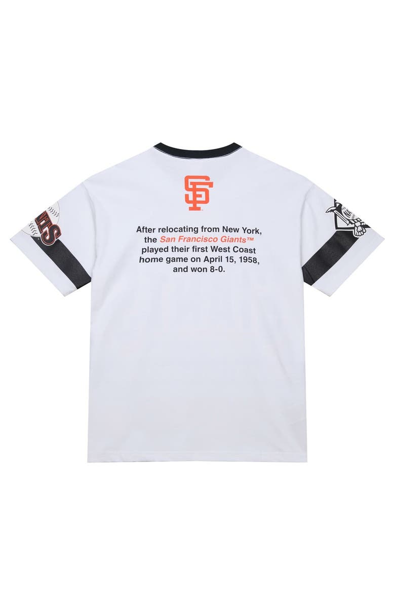 Mitchell & Ness Men's Mitchell & Ness White San Francisco Giants Cooperstown Collection Team Origins Premium T-Shirt, Alternate, color, White