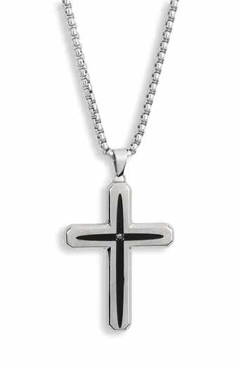 AMERICAN EXCHANGE Men's Cross Pendant Necklace