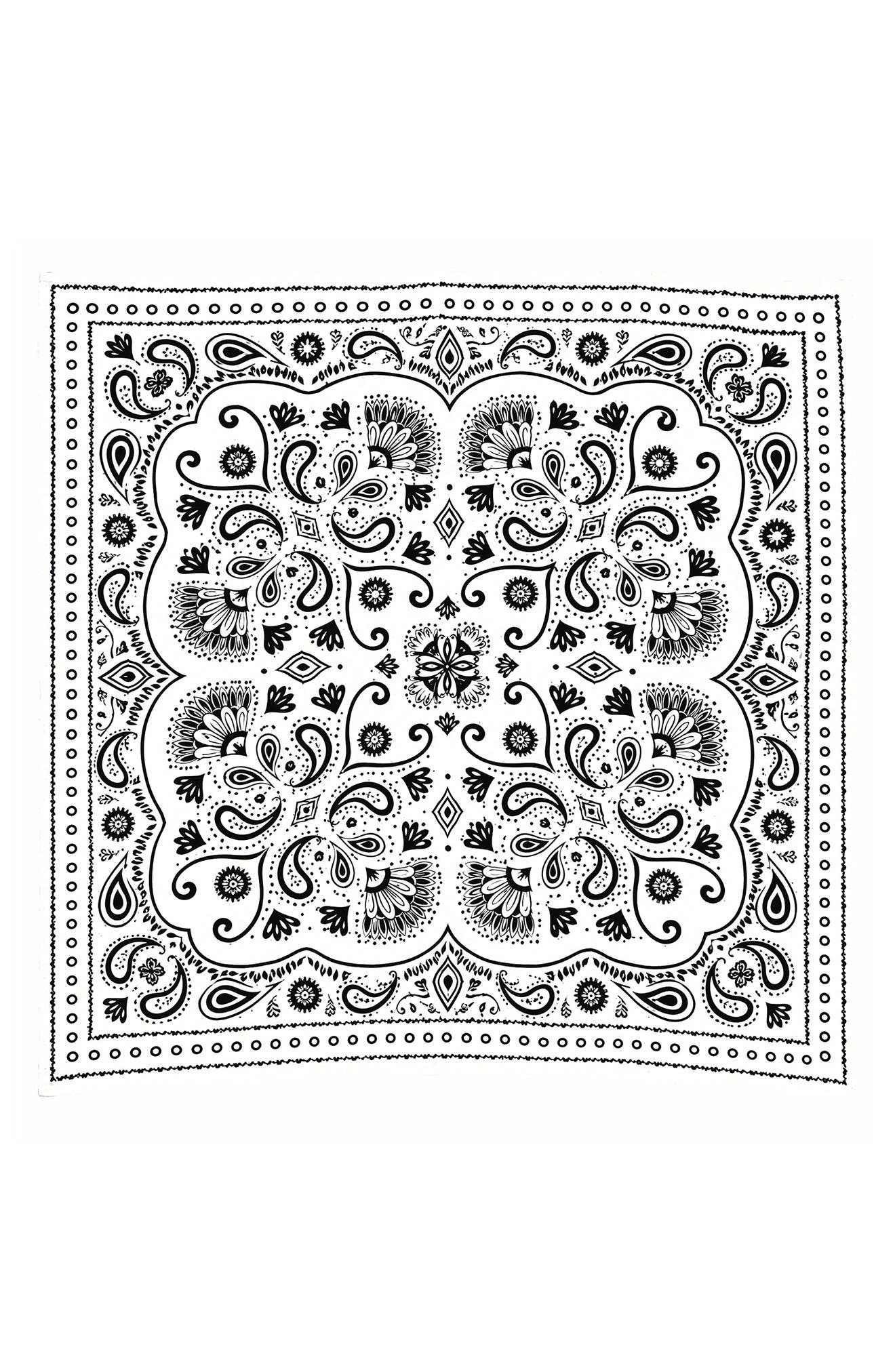 Floral Satin Scarf