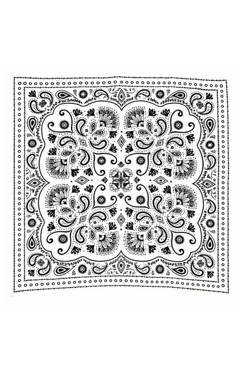 Floral Satin Scarf