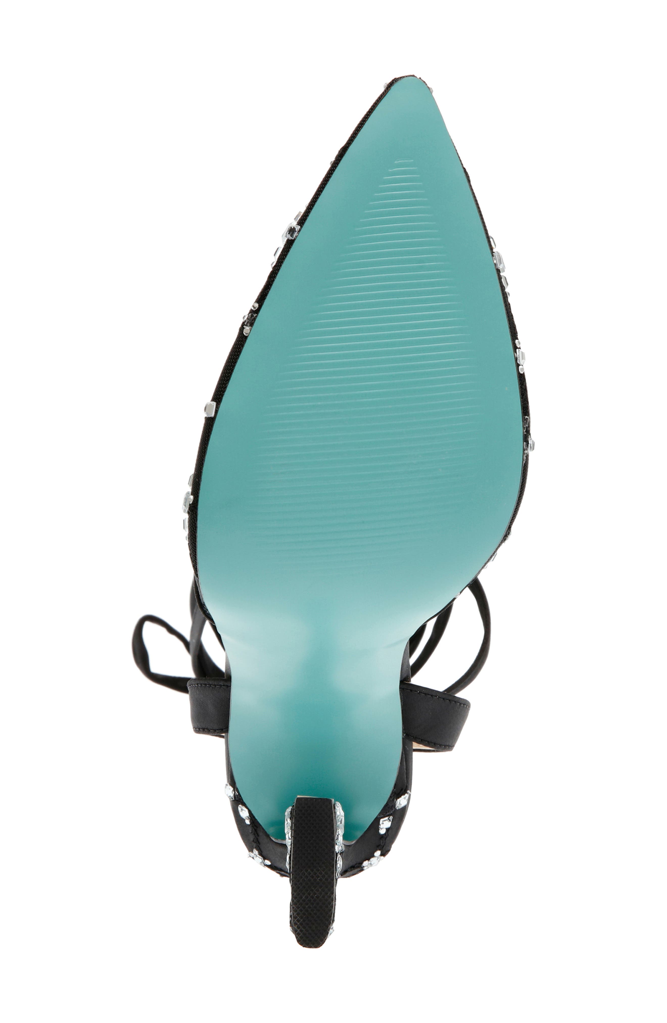 Betsey Johnson Angel Ankle Wrap Pointed Toe Pump, Alternate, color, 