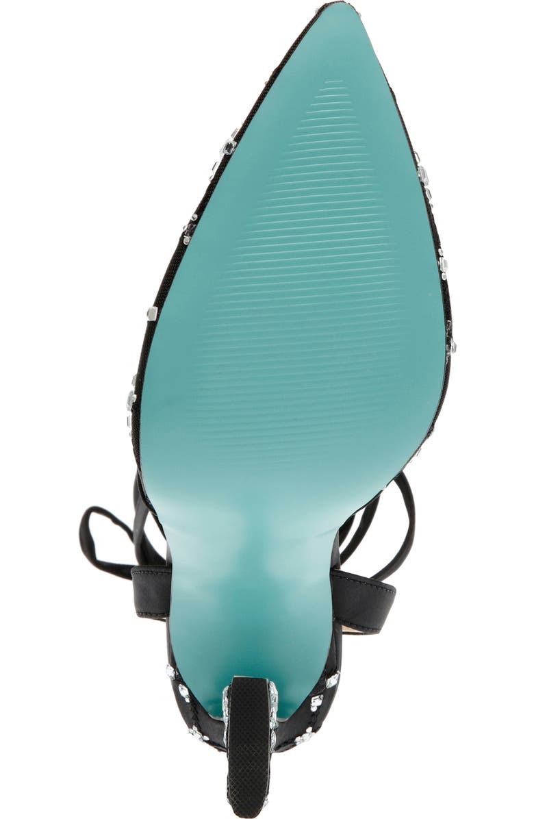 Betsey Johnson Angel Ankle Wrap Pointed Toe Pump, Alternate, color,