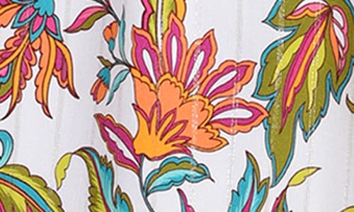 Sunshine 79 Wild Vines Tiered Cover-up Maxi Dress In Multi