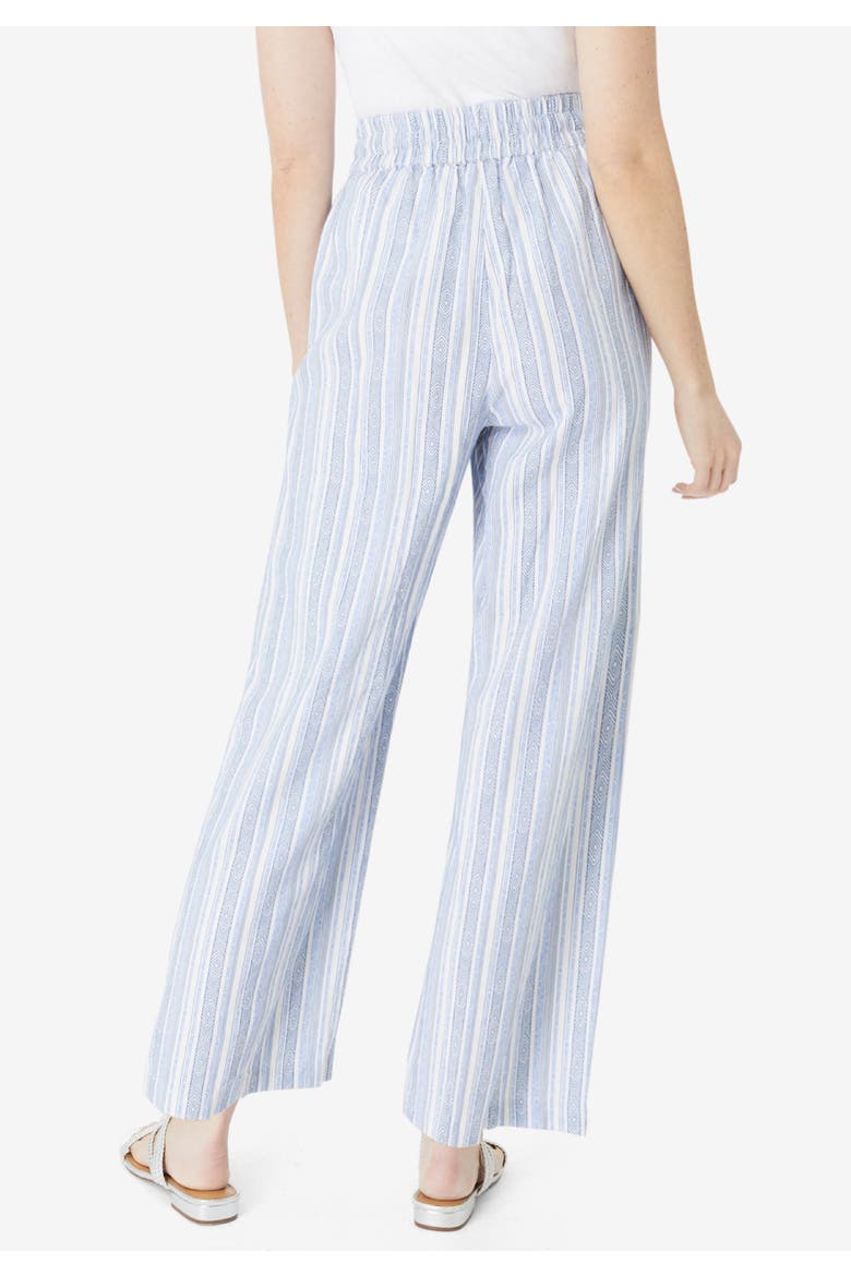 Plus Size Linen Wide-Leg Pant, Alternate, color, SANDY BEIGE