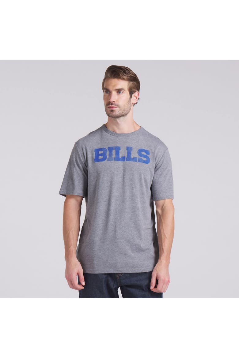 Men's Fanatics Heather Gray Buffalo Bills Pass Rush Tri-Blend T-Shirt, Alternate, color, Heather Gray