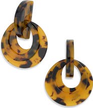 Tasha Resin Doorknocker Drop Earrings