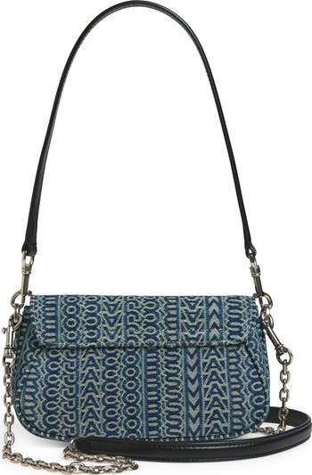 The Monogram Sun-Faded Denim Clover Shoulder Bag
