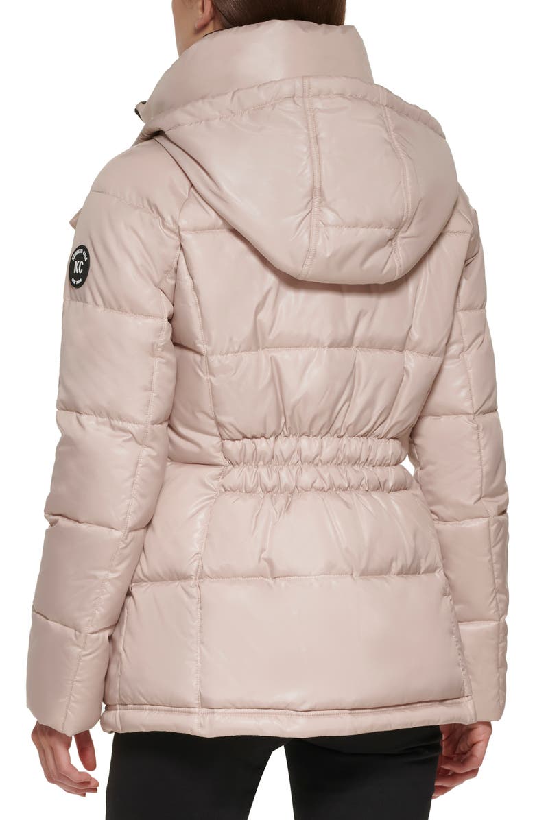 Kenneth Cole New York Cire Hooded Puffer Jacket, Alternate, color, Frost