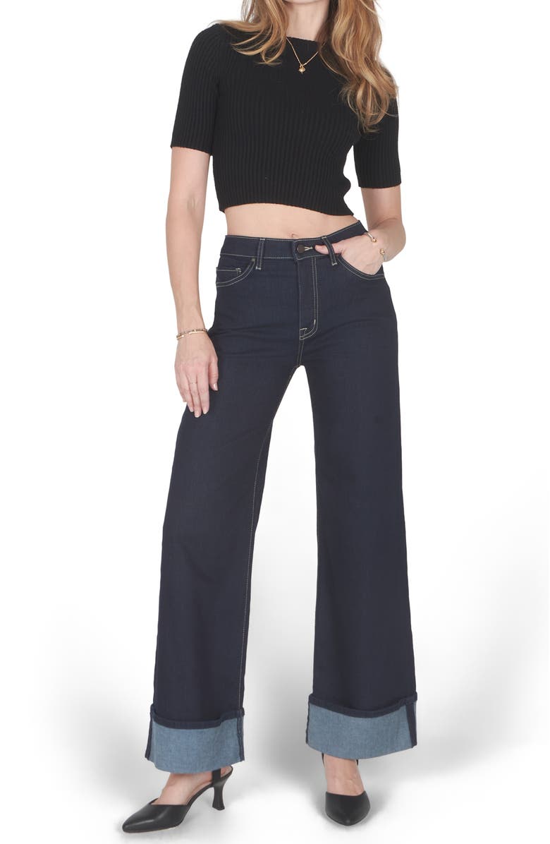 Fidelity Denim Ziggy Cuff Jeans, Alternate, color, Excel Rinse