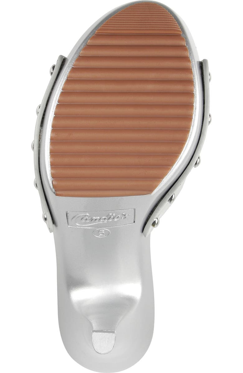 Candie's Lorenna Platform Sandal, Alternate, color, Silver Leather