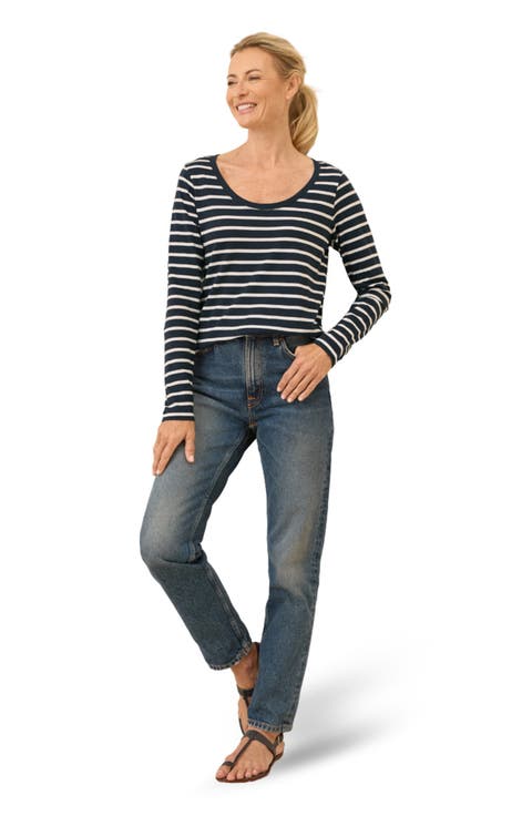 Organic Cotton Softspun Long Sleeve Scoop Neck Tee