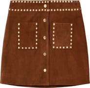 AllSaints Alice Leather Miniskirt