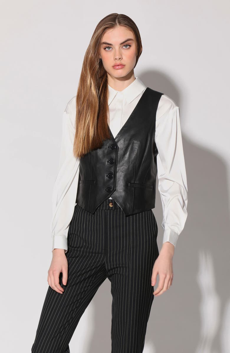 Walter Baker Leslee Leather Vest, Alternate, color, 