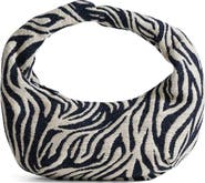 Topshop Giane Zebra Print Canvas Bag