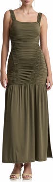 Avec Les Filles Shirred Dress