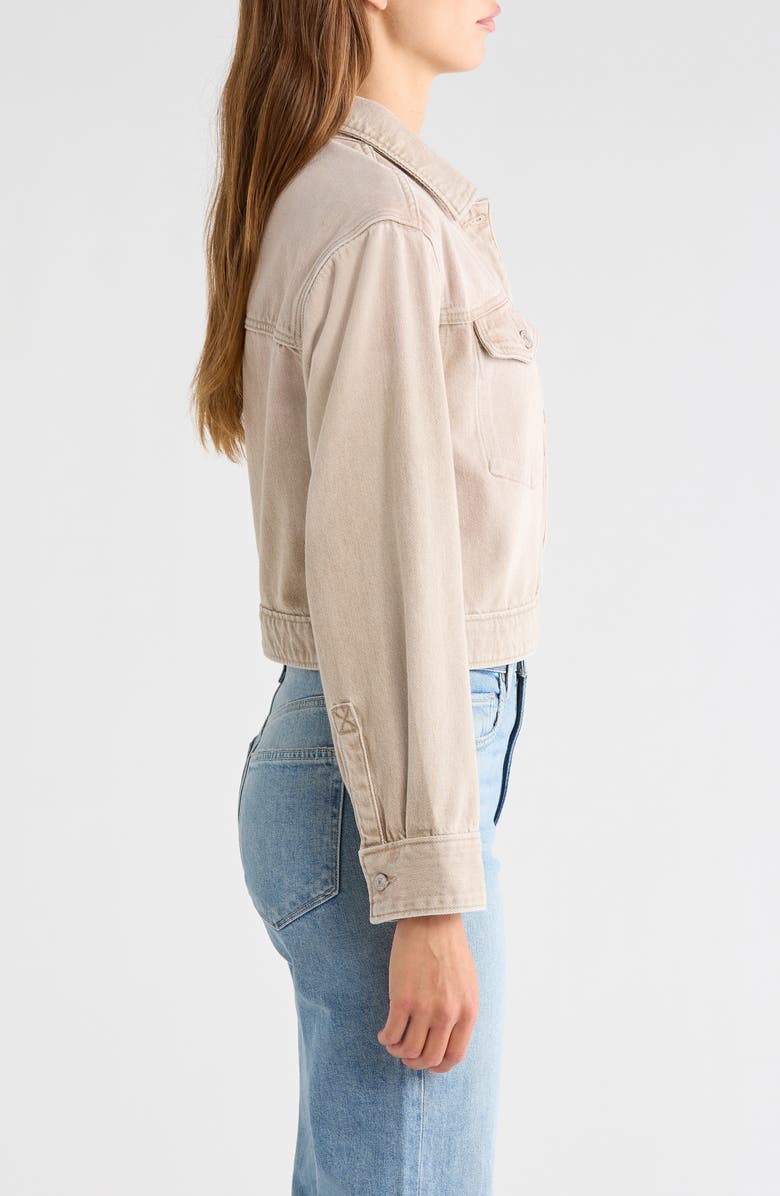 PAIGE Michele Trucker Jacket, Alternate, color, Soft Sepia