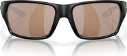 Costa Del Mar Tailfin 57mm Polarized Rectangular Sunglasses