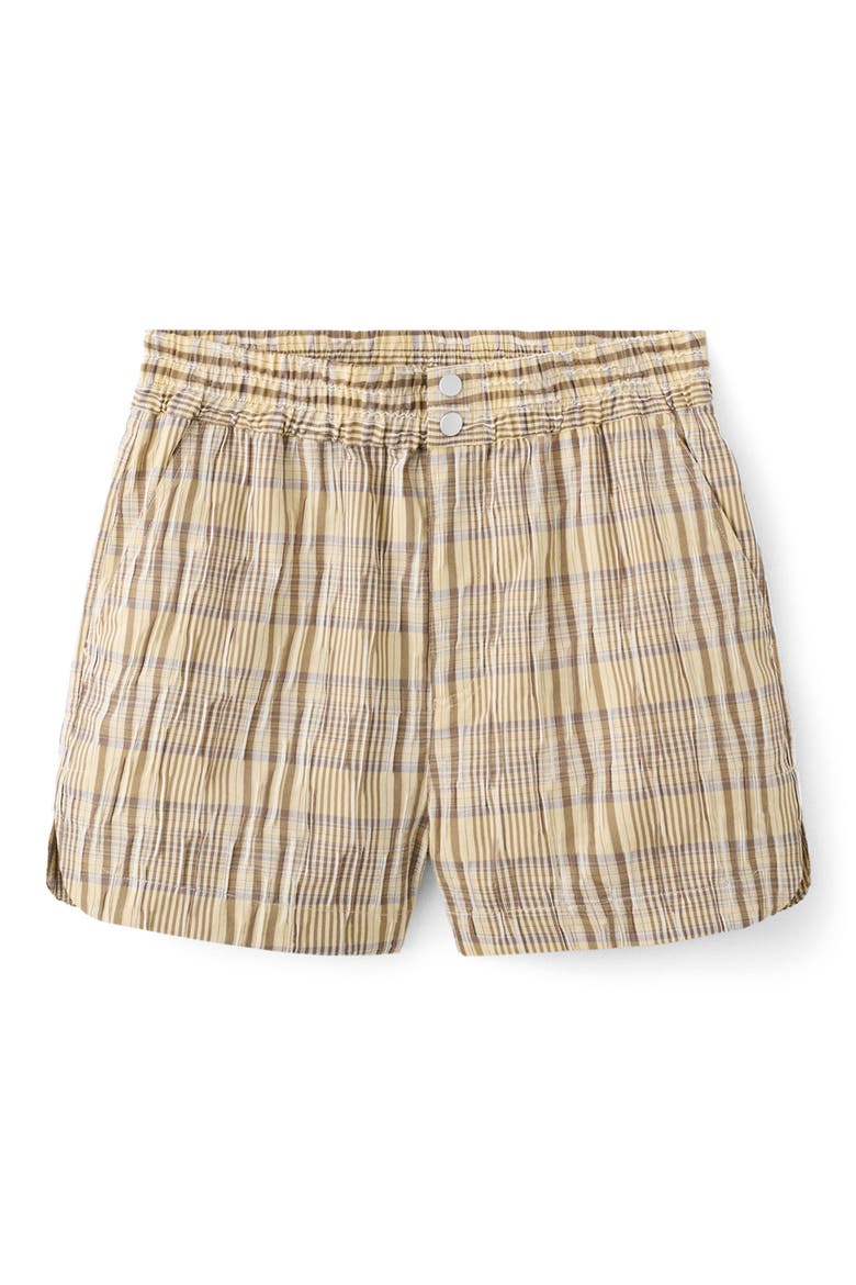 Jollie Shorts, Alternate, color, YELLOW/ BROWN