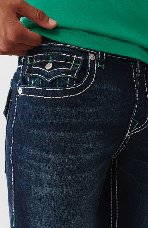 True Religion Ricky Big T Straight Leg Jeans In Blue