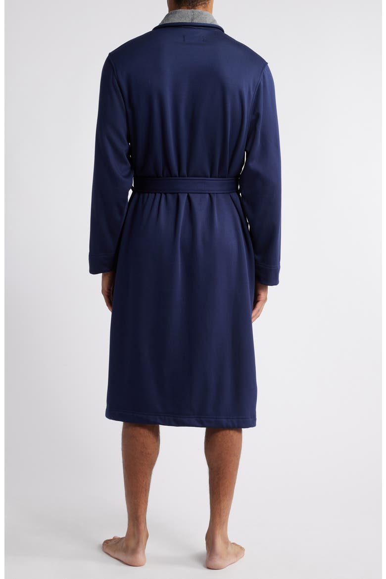Essential Fleece Lined Robe, Alternate, color, NAVY PEACOAT