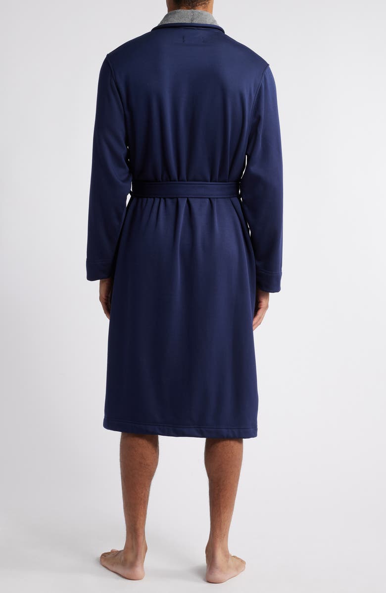 Nordstrom Essential Fleece Lined Robe, Alternate, color, Navy Peacoat