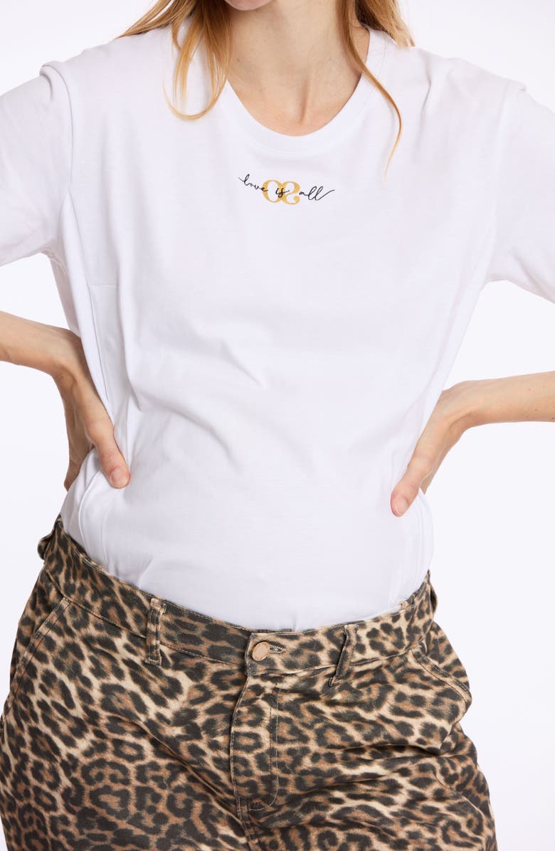 Cache Coeur Love Maternity and nursing t-shirt, Alternate, color, White