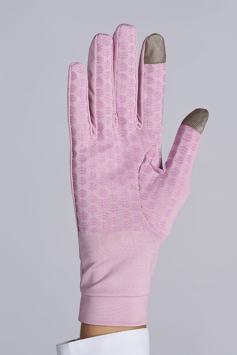 Gannett Full Finger UV Sun Gloves, UPF 50+ Sun Protection, Alternate, color, Powder Pink