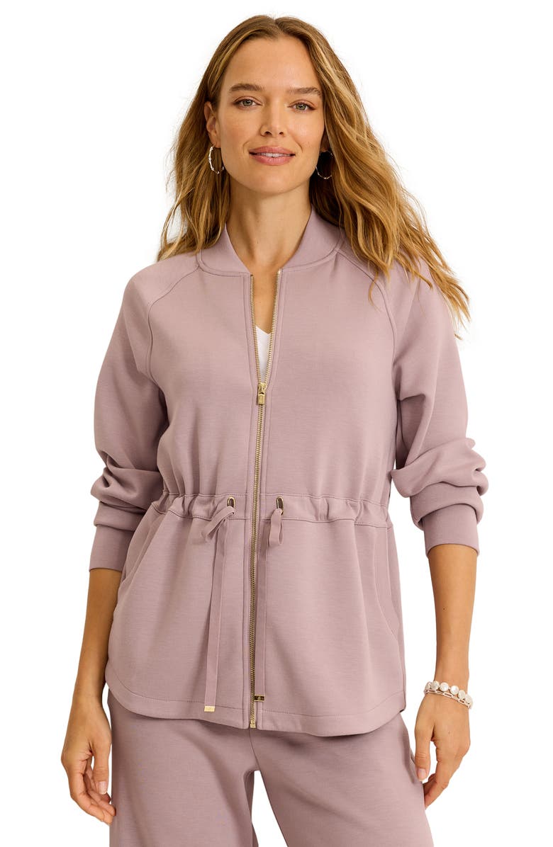 Tommy Bahama Palm Voyage Zip-Up Jacket, Alternate, color, Lavender Fog