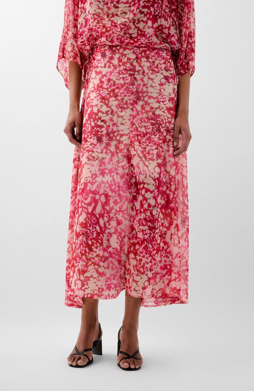 Scalpers Monet Print Mini Skirt In Pink
