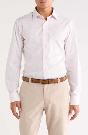 Lorenzo Uomo Pindot Trim Fit Dress Shirt