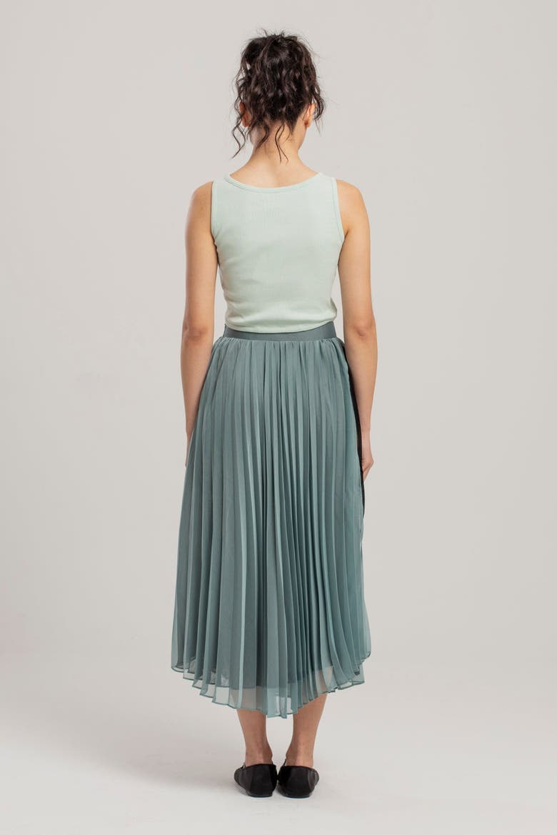 Free Heaven Pleated Skirt, Alternate, color, Light green