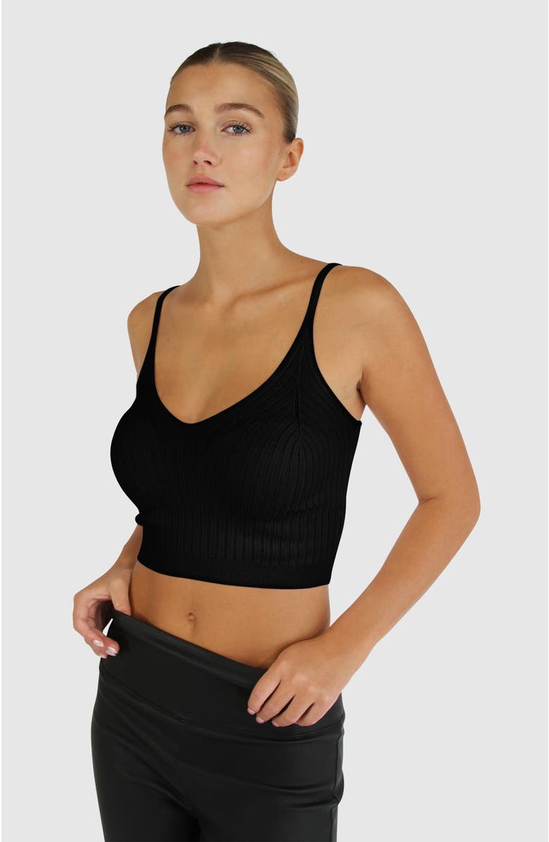 Belle & Bloom All I Need Knit Crop, Alternate, color, Black