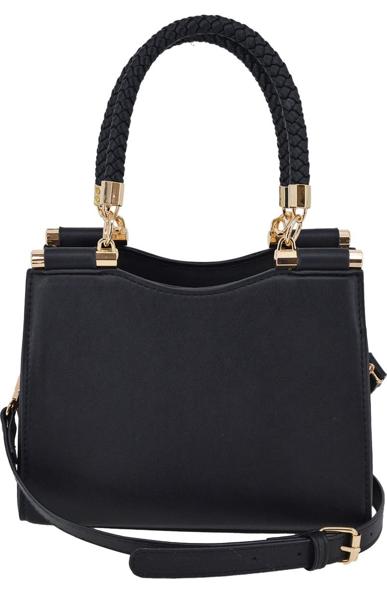 bebe Taffy Mini Satchel, Alternate, color, Black