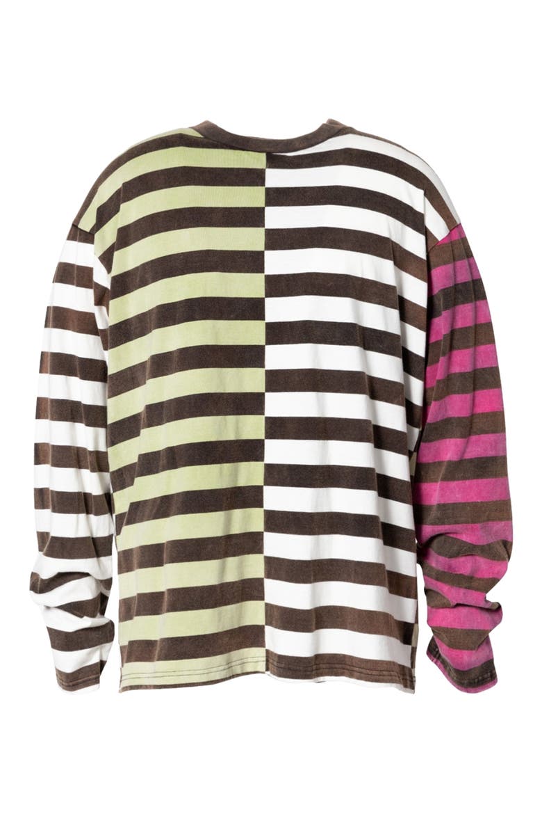 Stripe Long Sleeve Cotton T-Shirt, Alternate, color, MULTI