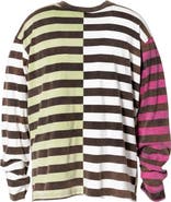 mnml Stripe Long Sleeve Cotton T-Shirt