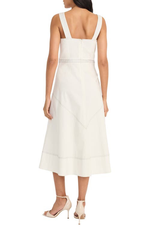 Maggy London Plus Size Cotton Midi Dress In Sugar