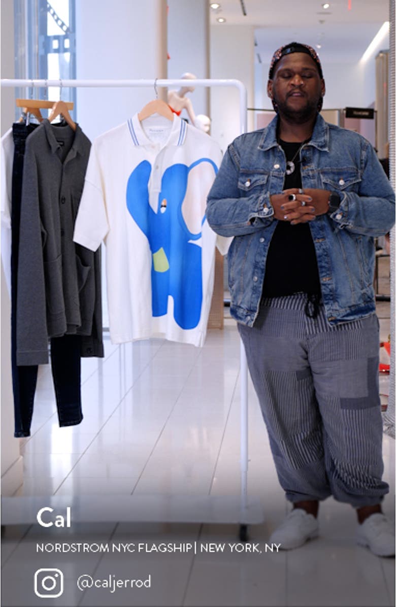 Oversize Elephant Graphic Polo, sales video thumbnail