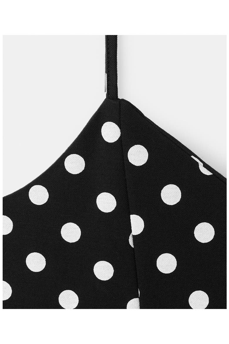 Dot Sleeveless Maxi Dress, Alternate, color, BLACK