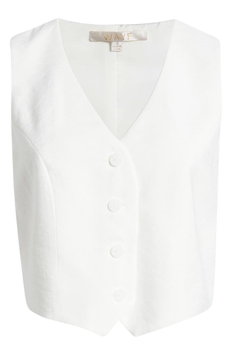 WAYF Layla Button-Up Vest, Alternate, color, 