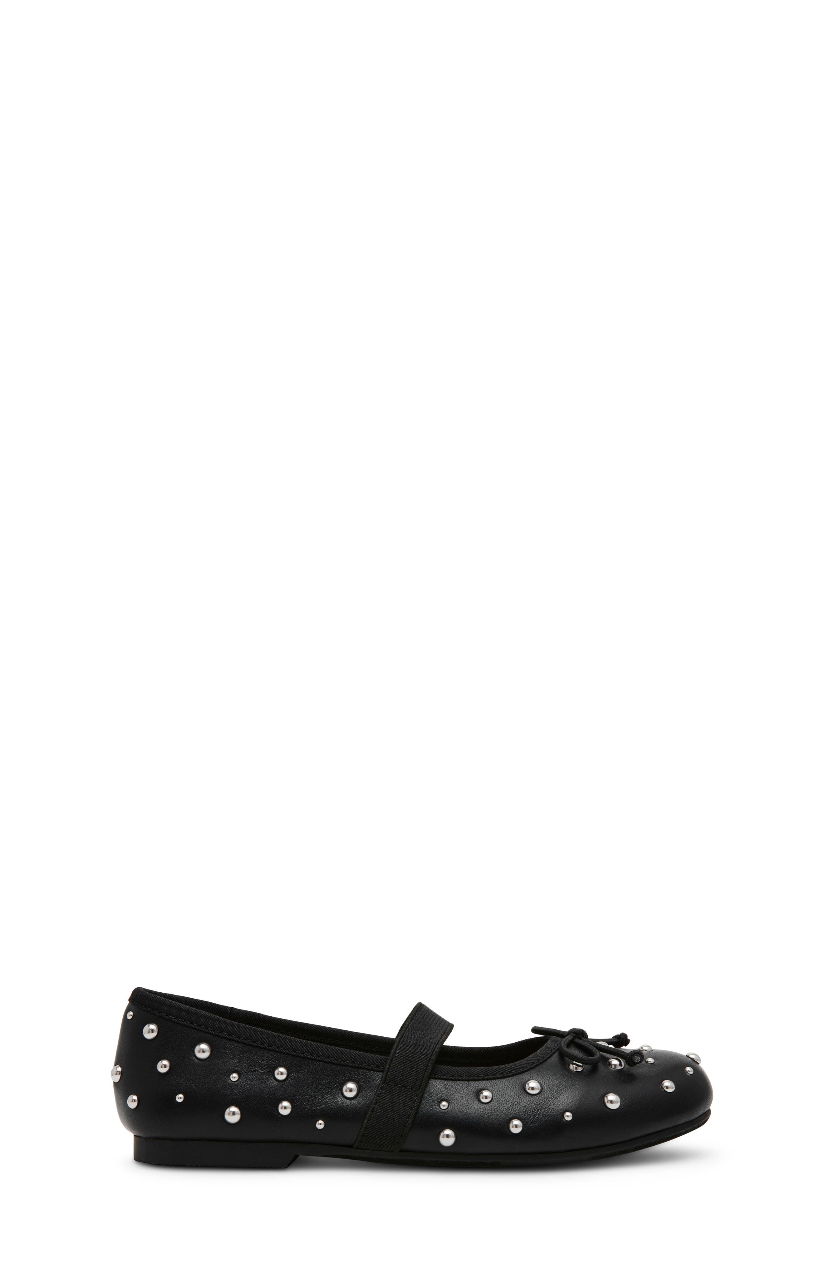 Kids' Mayla Mary Jane Flat, Alternate, color, BLACK