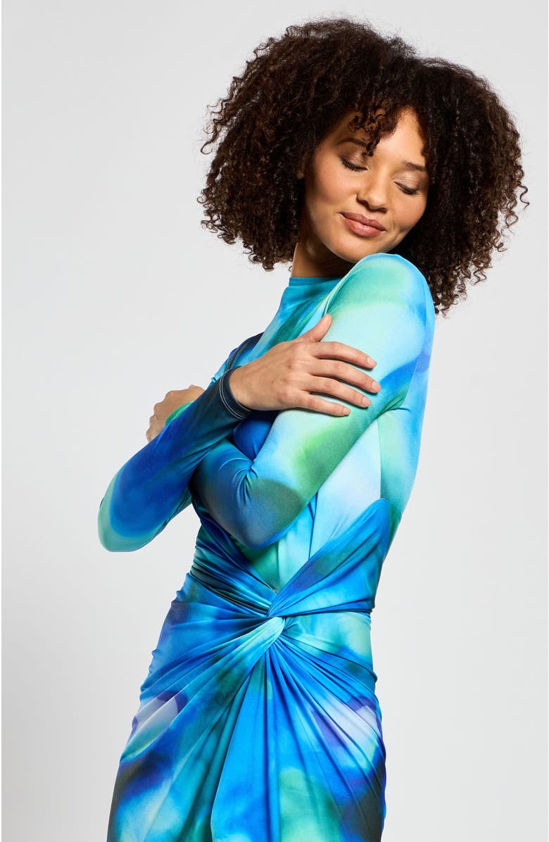 Daska Athena Printed Dress, Alternate, color, Abstract Print