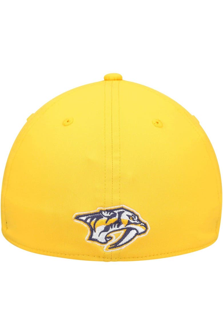 Men's adidas Gold Nashville Predators 2021 Locker Room AEROREADY Flex Hat, Alternate, color, Gold