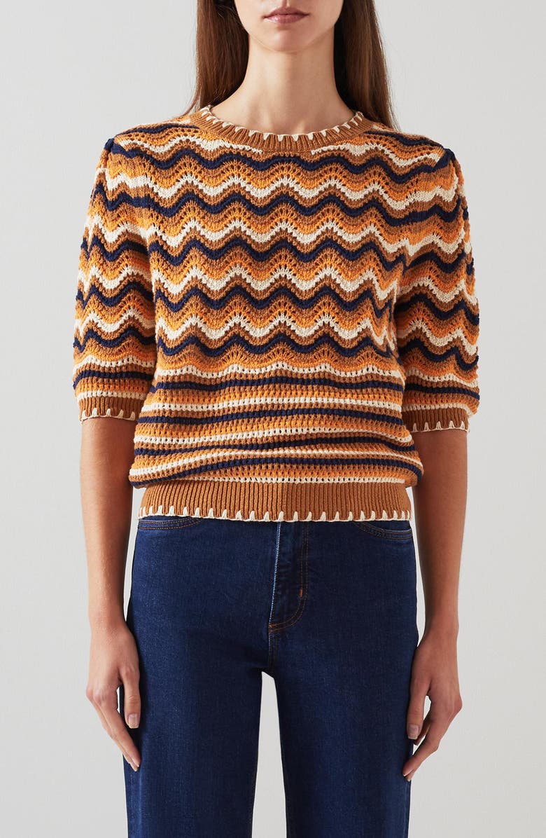 LK Bennett Soni Knit Top, Main, color, 