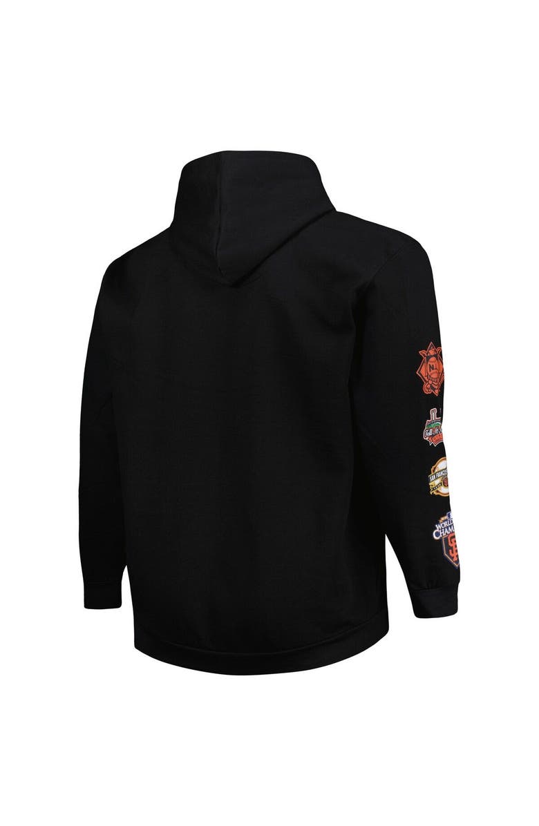 PROFILE Men's Black San Francisco Giants Big & Tall Fleece Pullover Hoodie, Alternate, color,