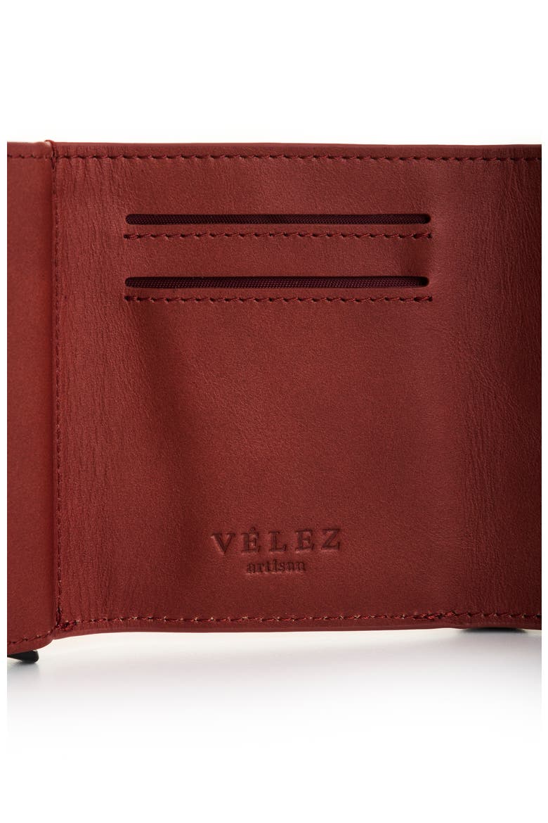 Garry Tech Leather Card Holder, Alternate, color, Burgundy