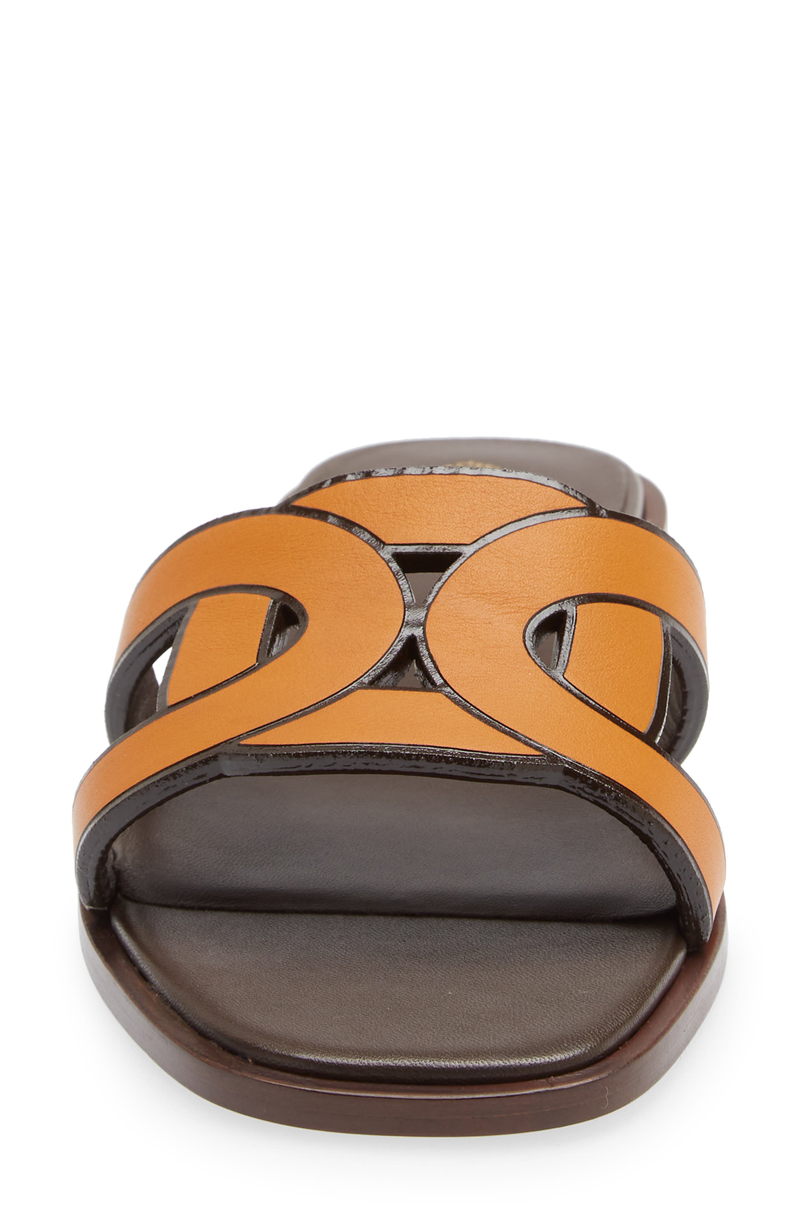 Tod's Kate Chain Detail Slide Sandal, Alternate, color, 