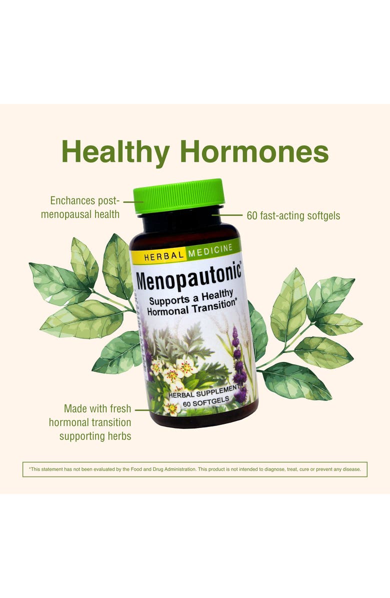 Herbs Etc. Menopautonic Herbal Menopause Support Softgels, 60 Count, Alternate, color, 