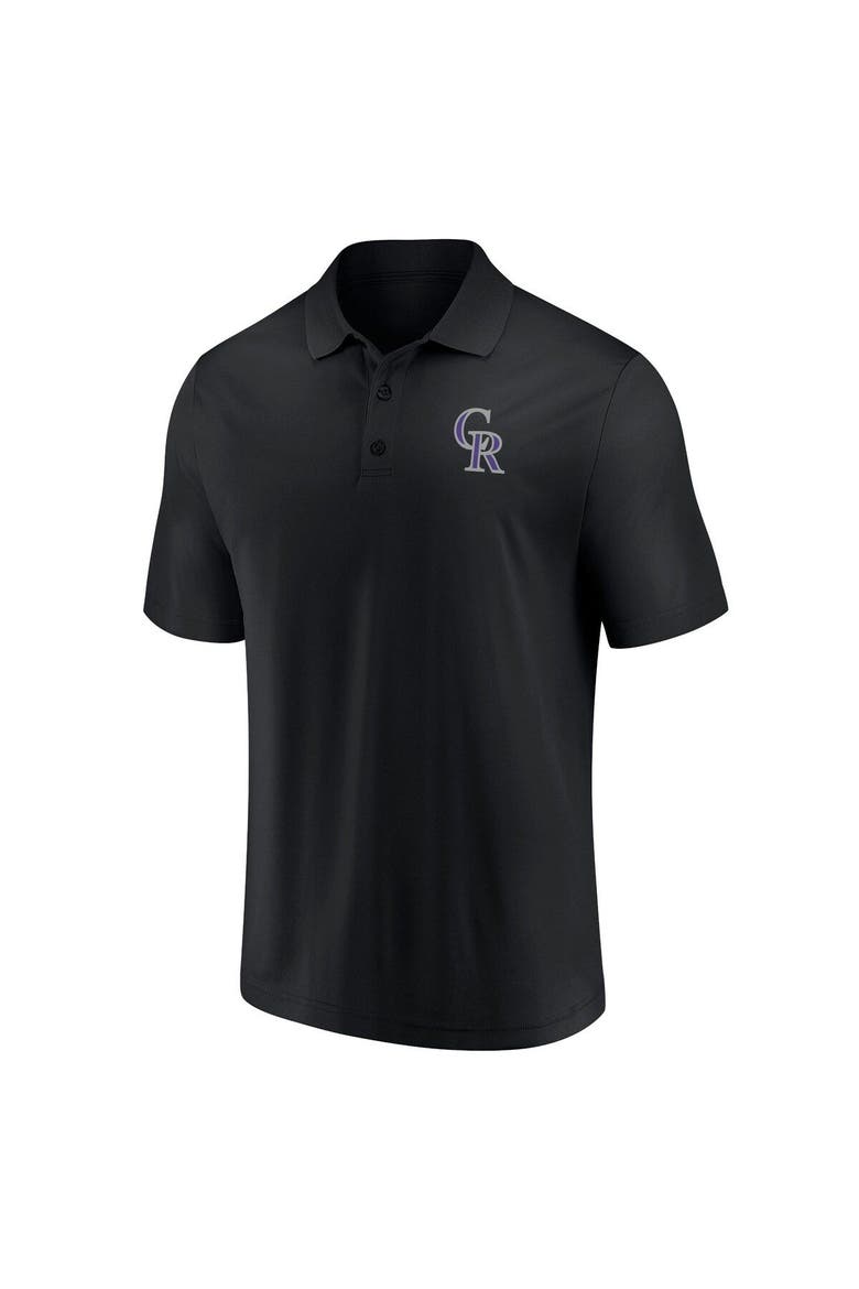 Men's Fanatics Branded Black Colorado Rockies Winning Streak Polo, Alternate, color, Black