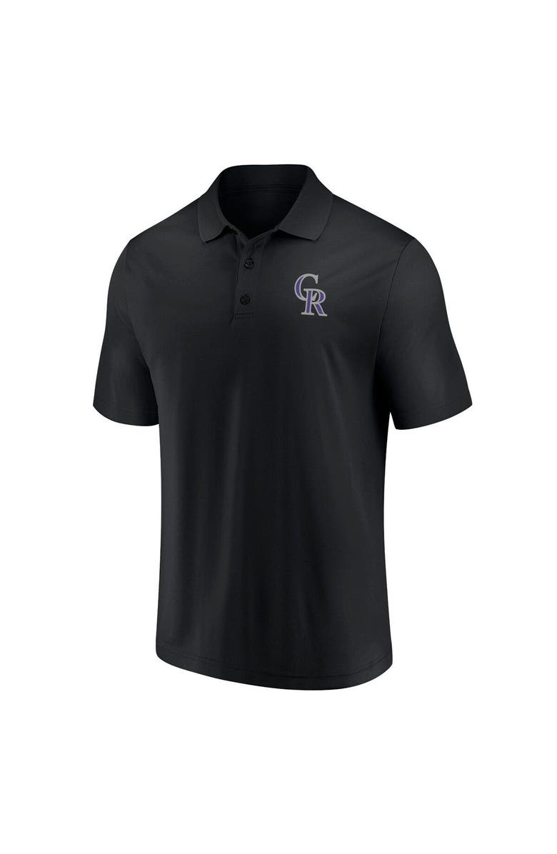 FANATICS Men's Fanatics Branded Black Colorado Rockies Winning Streak Polo, Alternate, color, 